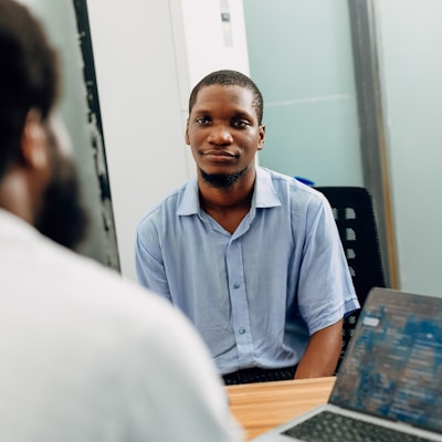 Portrait of an African man graduate